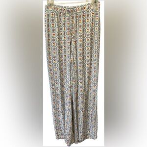 Dippin' Daisy's Heart Cherries and Flower Print Wide Leg Pants size S